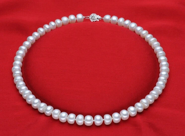 +++429 Counter genuine wholesale 11-12mm very bright light natural freshwater pearl necklace mother | Украшения и аксессуары