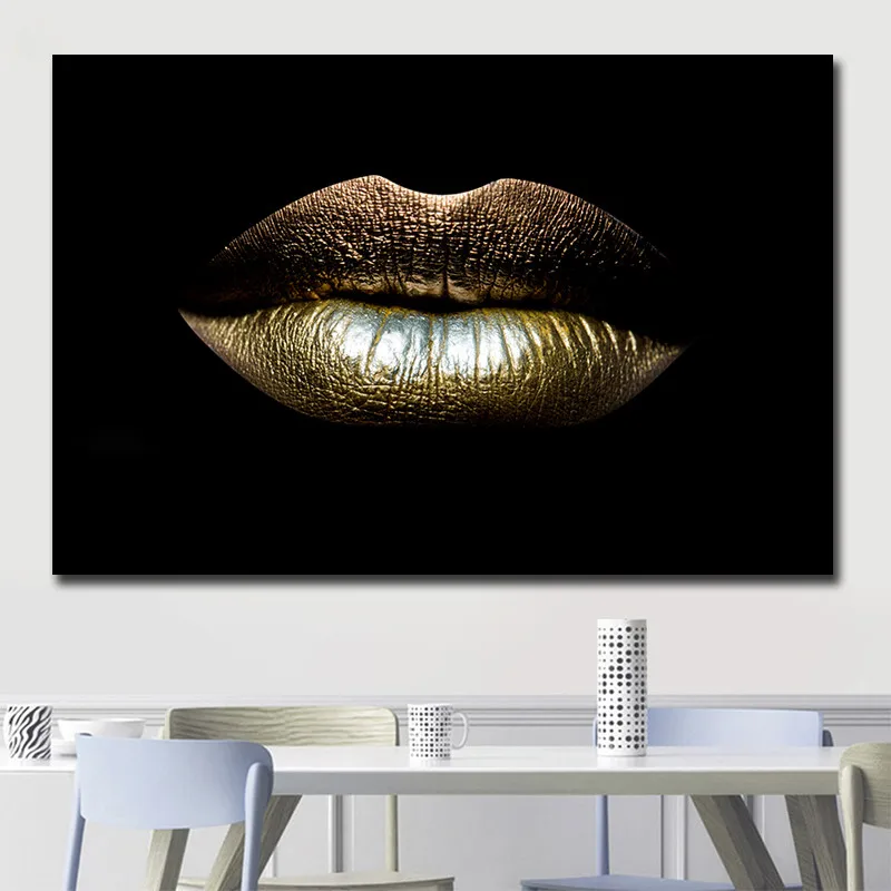 Картины на холсте с изображением сексуальных губ дешевые Прямая поставка