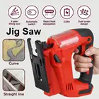 Бесщеточный Электрический лобзик Drillpro 65 мм, беспроводная лобзик, портативная торцовочная пила, столярные инструменты для Makita, батарея 18 в (только инструмент)