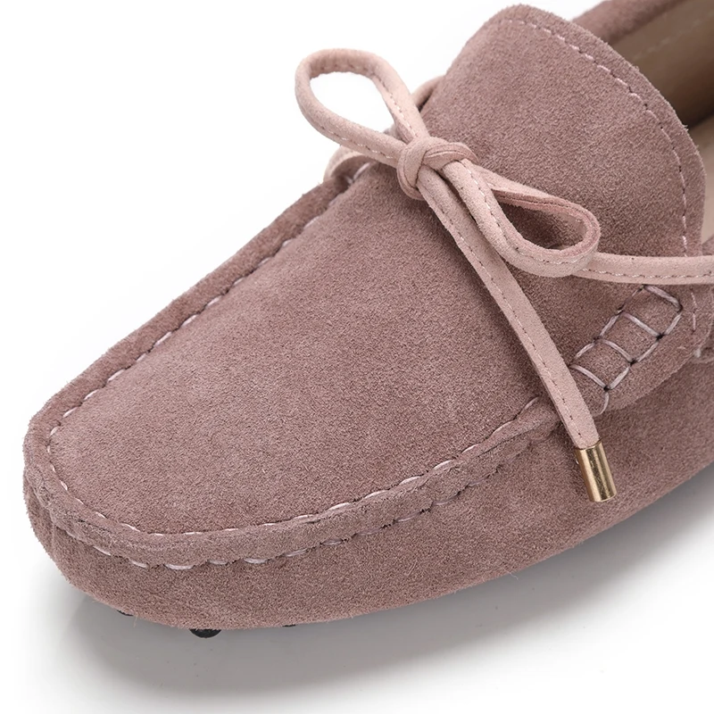 Женские туфли из натуральной кожи на плоской подошве повседневные брендовые для