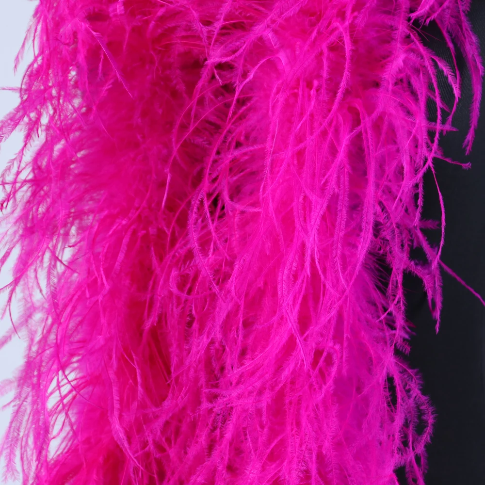 6 слоев реальные боа из страусиных перьев пышная одежда декоративная шаль