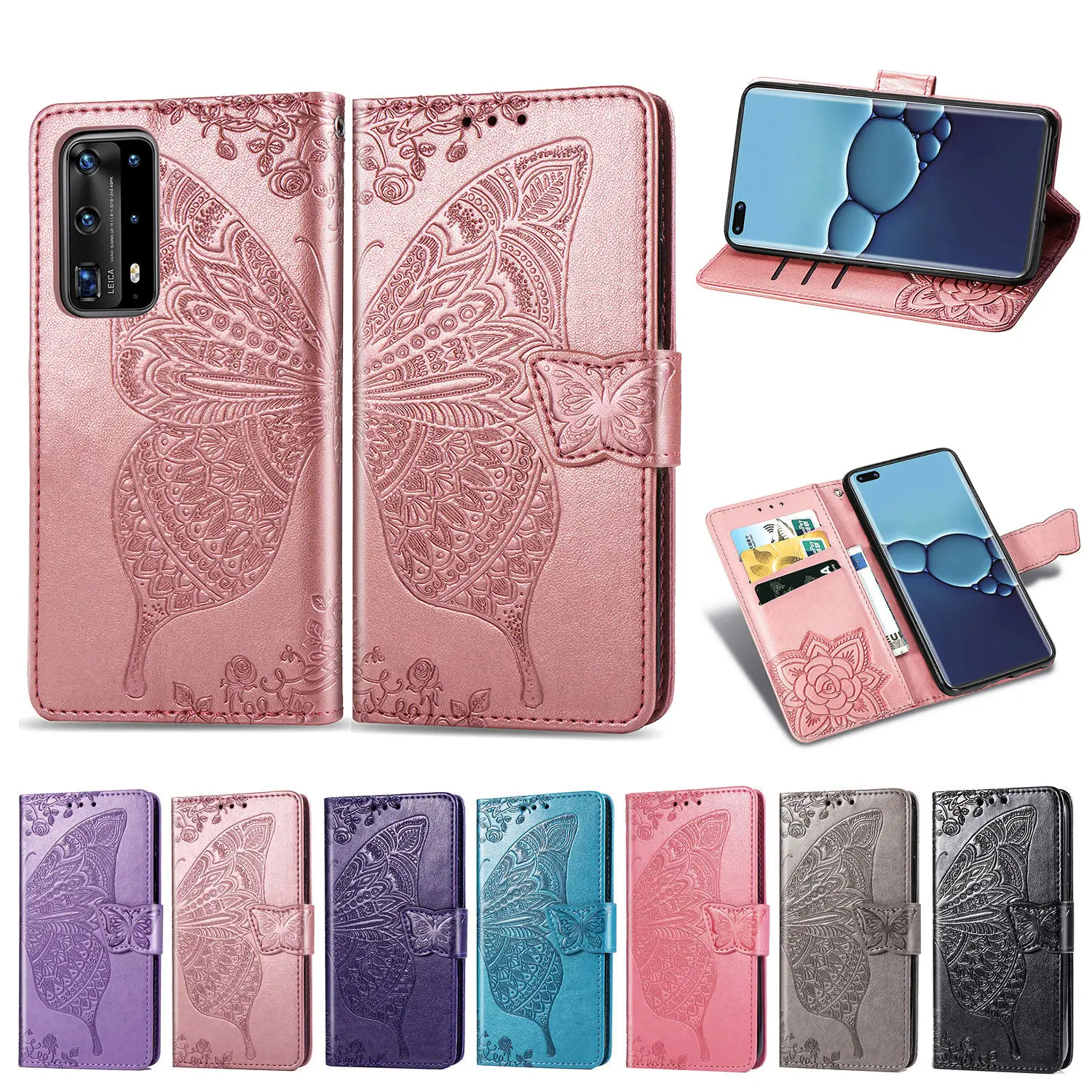 Кожаный чехол бумажник с откидной крышкой для IPhone 6 7 8 11 6Plus 7Plus 8Plus X XS XR6.1 XRMax 11Pro Max