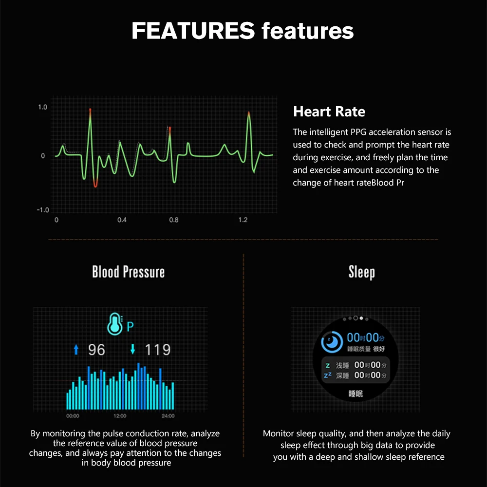 rogbid gt smart watch men full touch smartwatch waterproof fitness tracker heart rate monitor smart clock for huawei android ios free global shipping