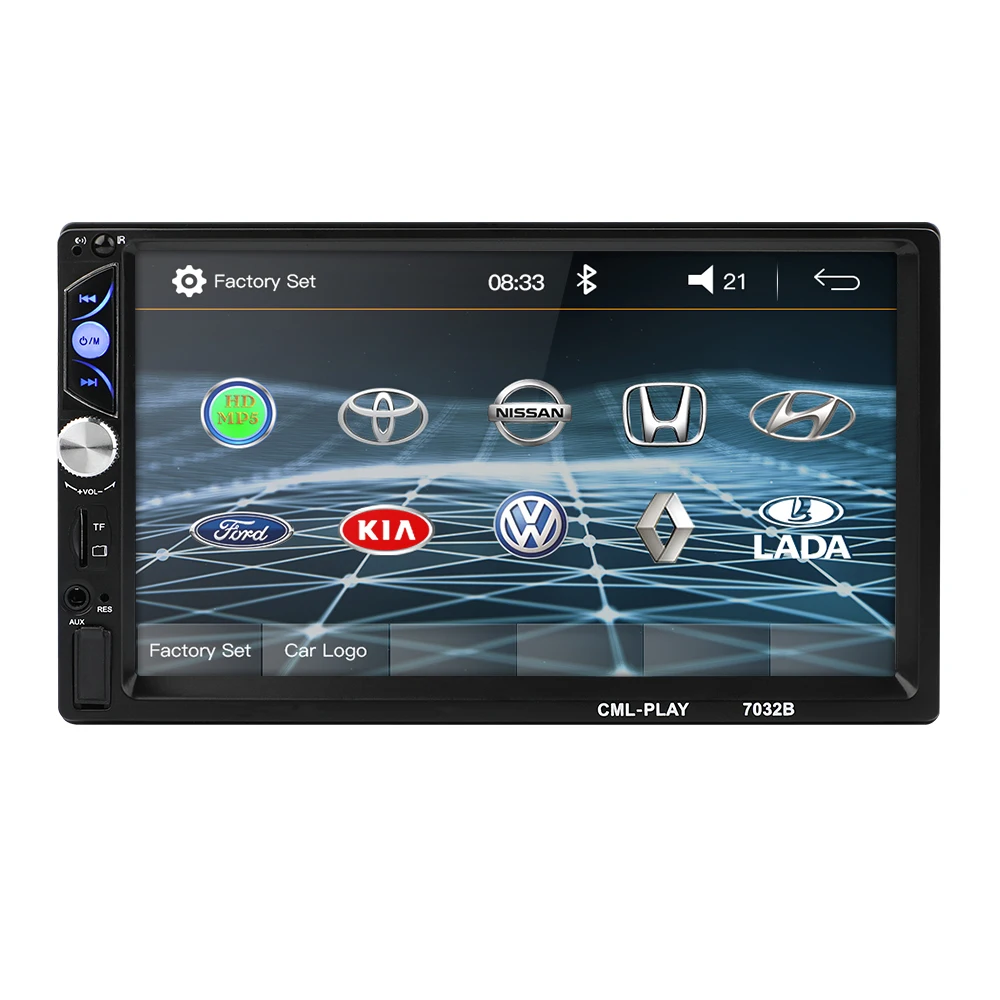 Mirror link Android 9,0 2 din автомобильное радио Авторадио 7 ''мультимедийный плеер Bluetooth handsfree FM/TF/USB камера заднего вида автомобильное радио