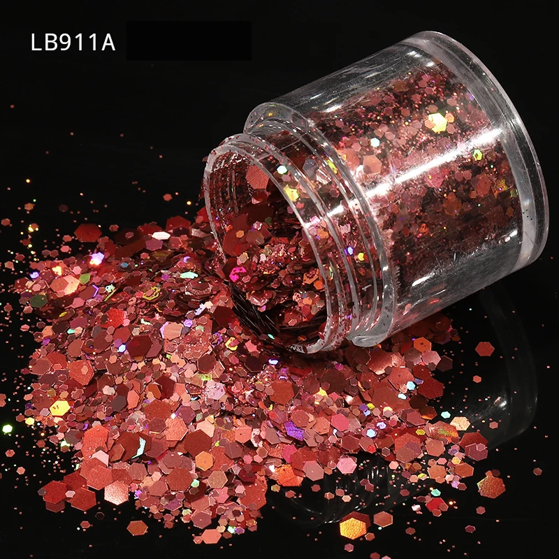 Блестка для ногтей PET ультратонкий лазерный Мини блестки шестиугольные