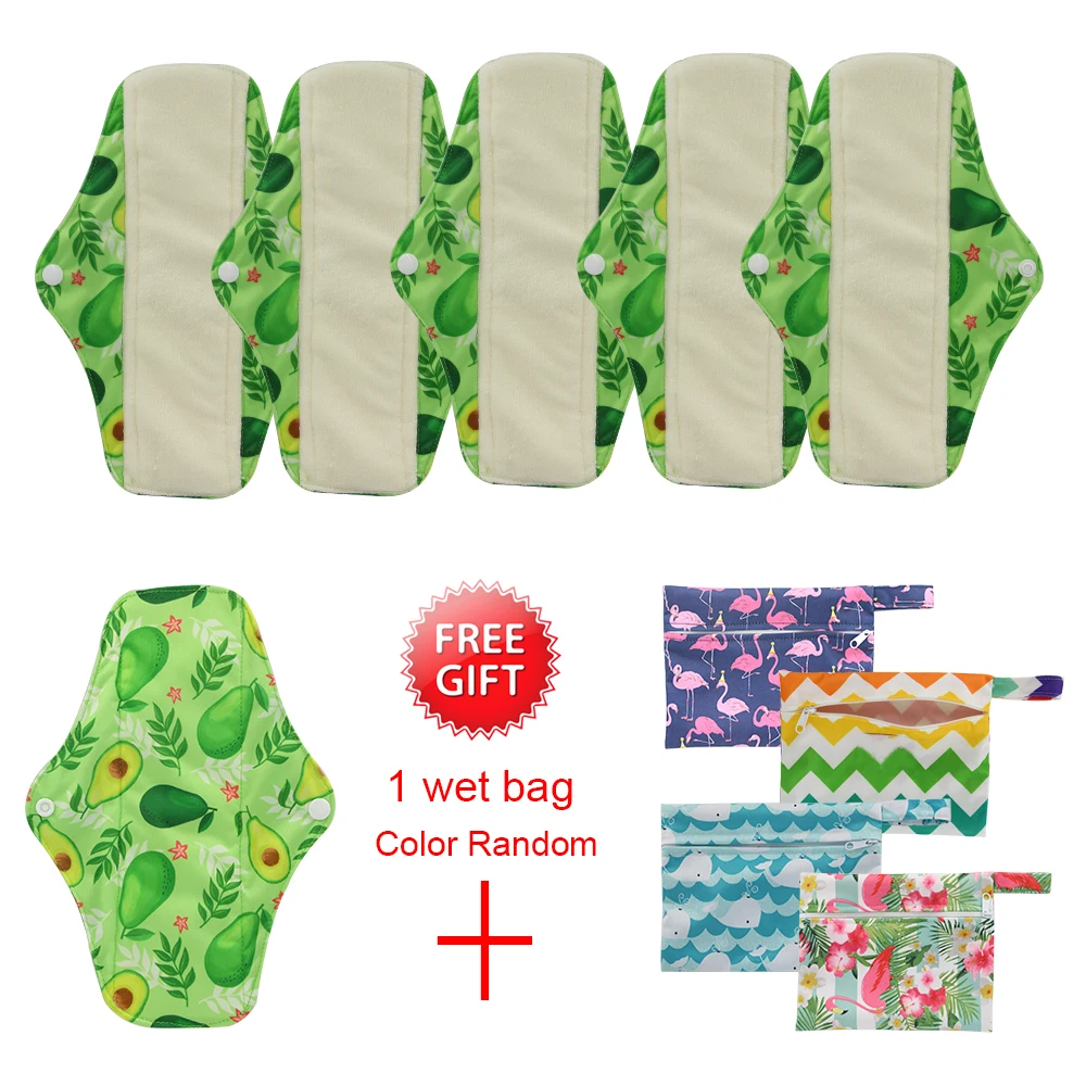 Dropship Mama Cloth Menstrual Sanitary Pad Reusable Napkin Washable Pads Charcoal Bamboo | Красота и здоровье