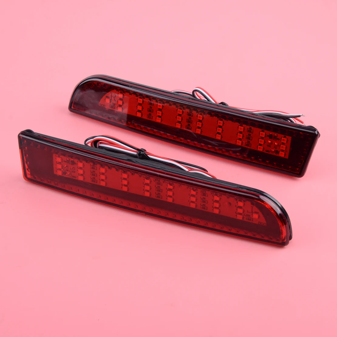 MR515740 8355A040 MR515741 8355A039 2 adet arka tampon reflektörlü fren lambası sis lambası kırmızı Lens için Fit Mitsubishi Lancer EVO