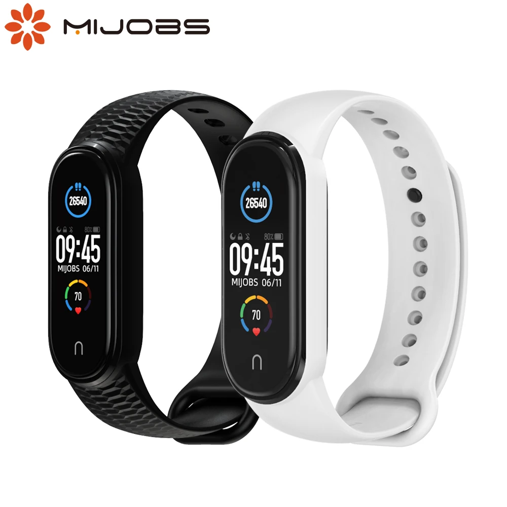 Ремешок силиконовый для Mi Band 3 4 5 наручный смарт браслет Xiaomi 5|Смарт-аксессуары| |