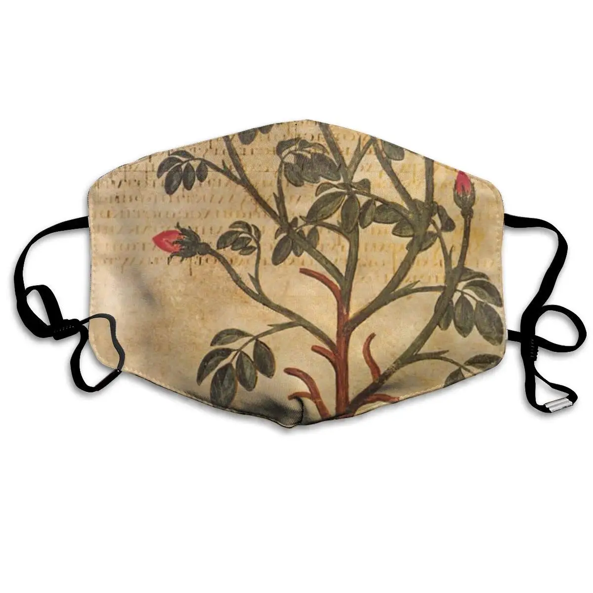 

Mouth Mask Rose Woorts Print Masks - Breathable Adjustable Windproof Mouth-Muffle, Camping Running for Women and Men