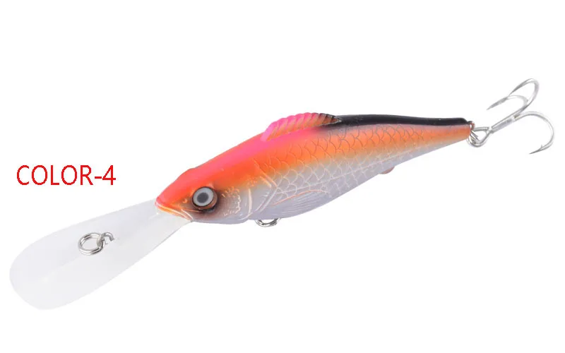 

12.6CM Fishing Lures Lengthen and Thicken Accessories ABS Plastic Laser Hard Bait Lure for Tackle 2020 Goods Soft Carp Wobbler