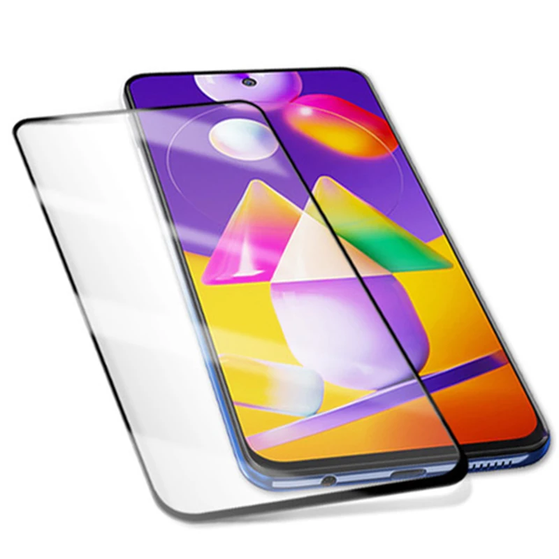 2 шт Полное покрытие закаленное стекло для Samsung Galaxy M31S защита экрана 9H Защитная