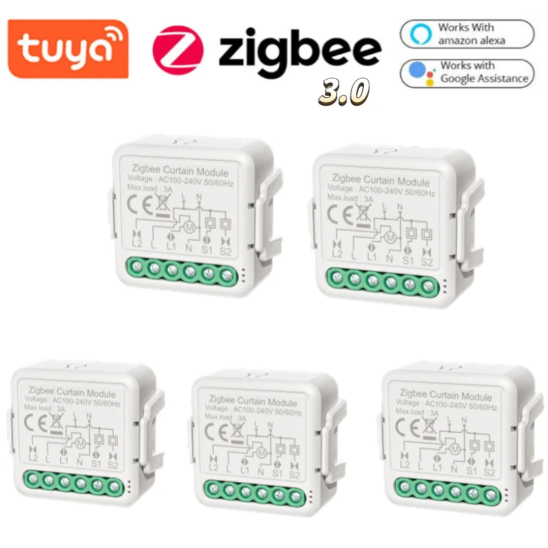 Модуль переключения занавесок Tuya Smart Zigbee 3 0 для роллевого затвора умного дома