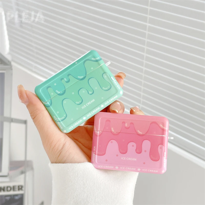 

Cute Ice Cream Earphone Protector Cases For Apple AirPods 2 Pro Headphones Charging Box Cover For Air pods 3 Headset Case Funda