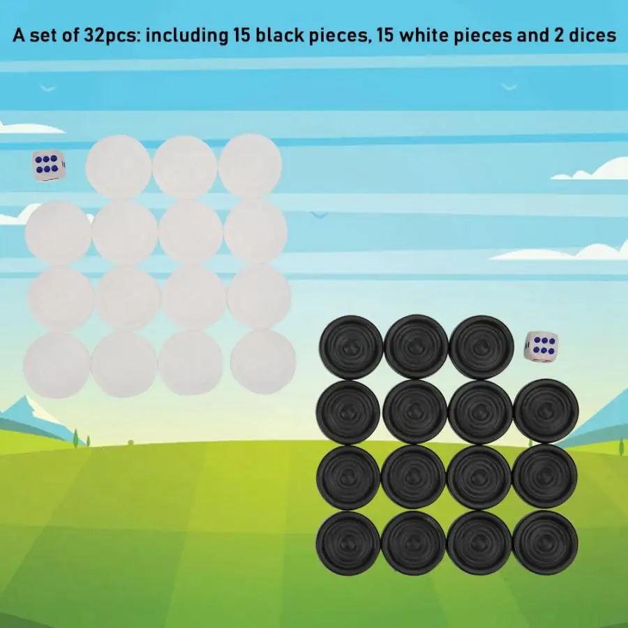 30 шт./лот чёрно-белый нарды шашки набор микросхем семейвечерние игра раннее