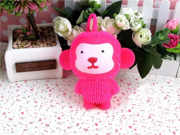 

Flash Ball Little Monkey Light-emitting Toys For Children Hip-hop Monkey Vent Ball Children Gifts 2021