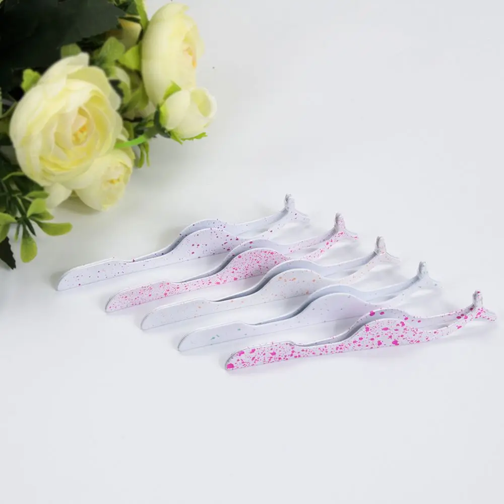 1PC1Pcs пинцеты для накладных ресниц из нержавеющей стали аппликатор для ресниц Щипцы для завивки и наращивания ресниц кусачки Вспомогательный зажим макияж щипцы тоже