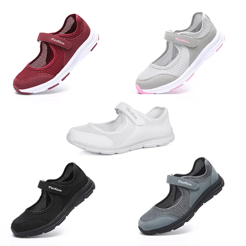 Туфли Ngouxm женские на плоской подошве дышащая сетчатая ткань Мэри Джейн