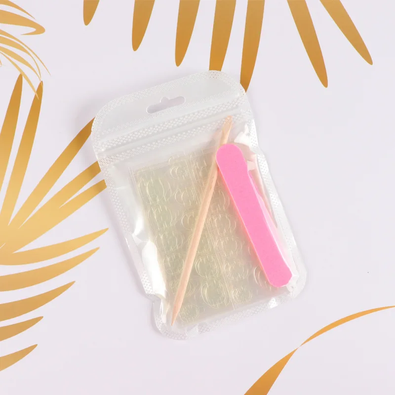 

False Nails Sticker Clear Double-Side Adhesive Tapes Stickers Press On Fake Nail Tips Extension Stick Tools Silicon Gel Paste