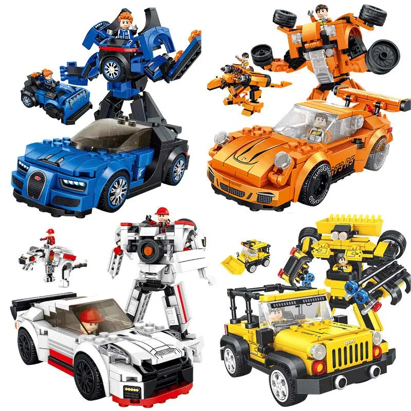 Гоночный робот 3 в 1 спортивный автомобиль сборка головоломка строительство