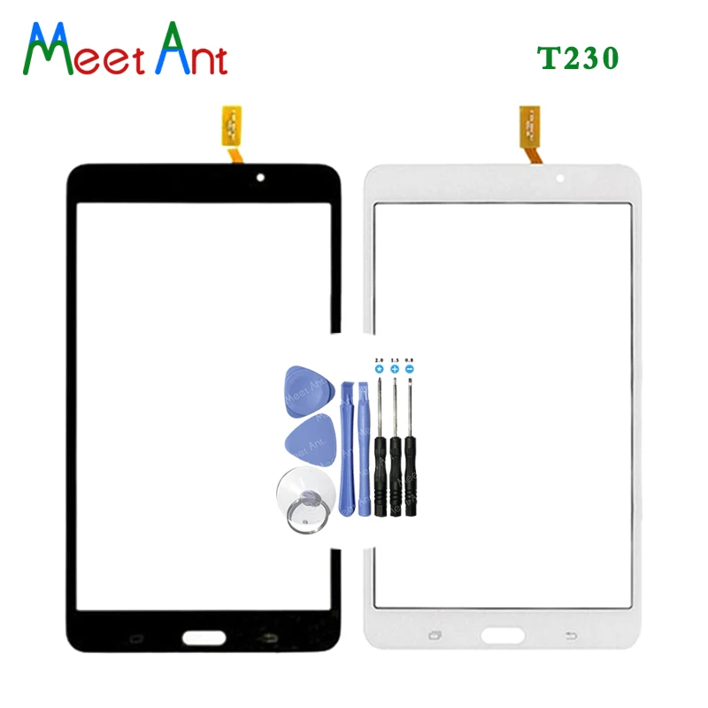 

7.0" For Samsung Galaxy Tab 4 T230 SM-T230 and T231 SM-T231 Touch Screen Digitizer Sensor Front Outer Glass Lens Panel + Tool