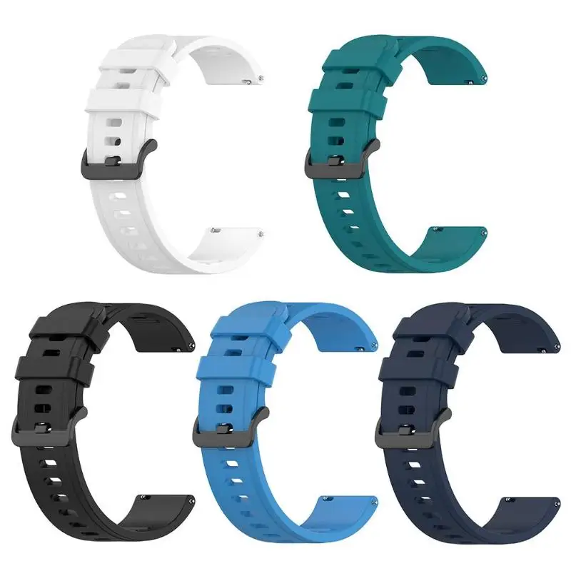 Регулируемый силиконовый ремешок для часов ALLOYSEED сменный Amazfit GTR 2/47 мм GTS/BIP Lite 20/22