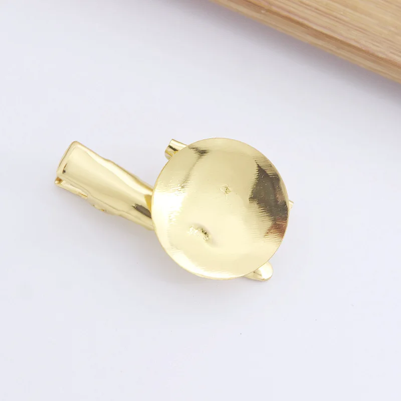 Высококачественная круглая филигранная брошь с покрытием основа для кабошона