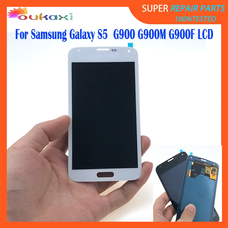 Подходит для Samsung Galaxy S5 G900 SM G900F G900M ЖК дисплей Замена Tela экран G900A G900T G900W