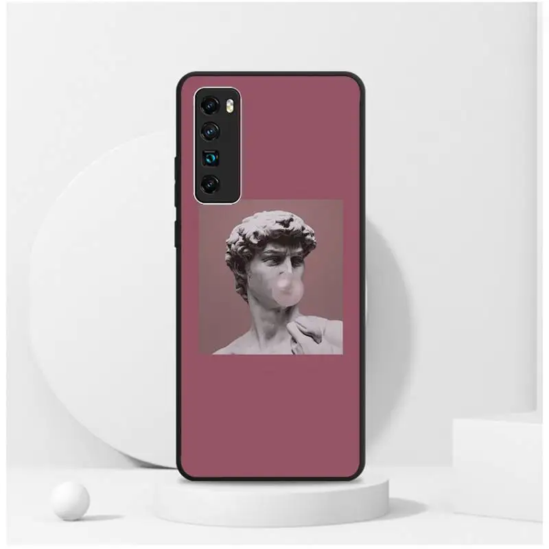 

Vintage Plaster Statue David Aesthetic Art Phone Case For Redmi 4X 5plus 6 7 8A 9 Note 4 8 T 9 10 pro Cover Fundas Coque