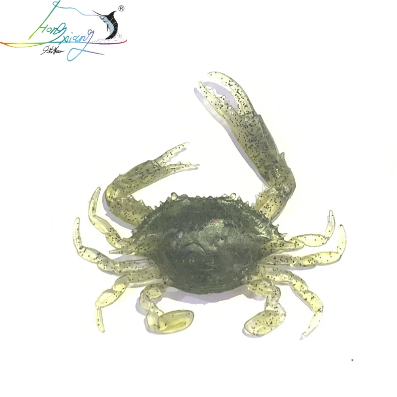 

2021 14.6g silicone road bait 3D simulation crab bait sea fishing bait fishing tackle sea crab bait fishy smell