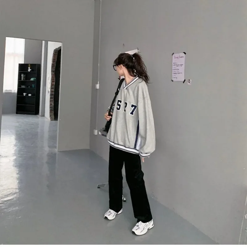 

Beige Corduroy Wide Leg Pants Women Korean Style Soft Girl Pink Spring 2021 Plus Size Black Trousers For Female Oversize