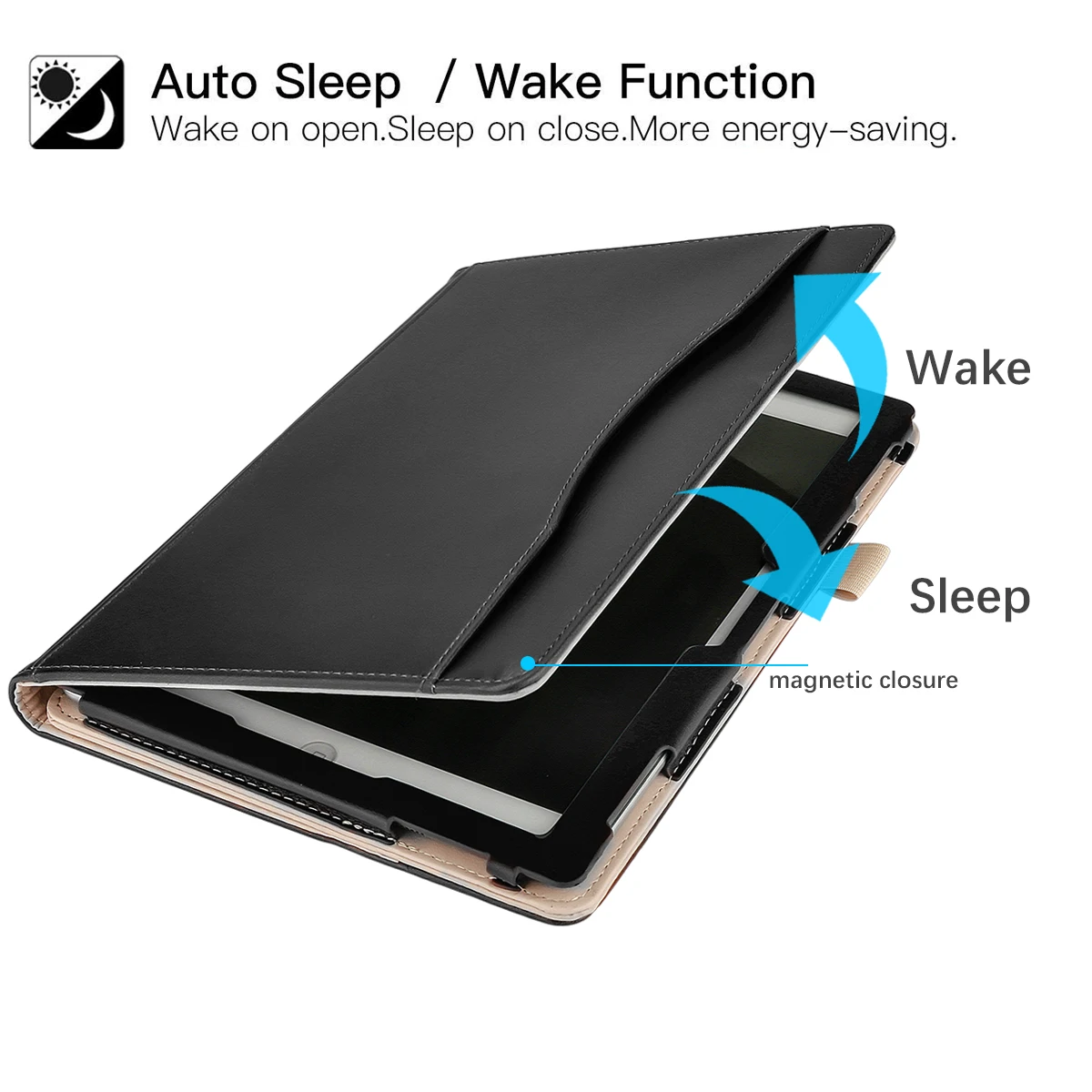 For iPad 9.7 2017 2018 Pro Inch 2016 PU Tablet Case Magnetic Closure Flip Stand Protector with Pocket Hand Strap | Компьютеры и офис
