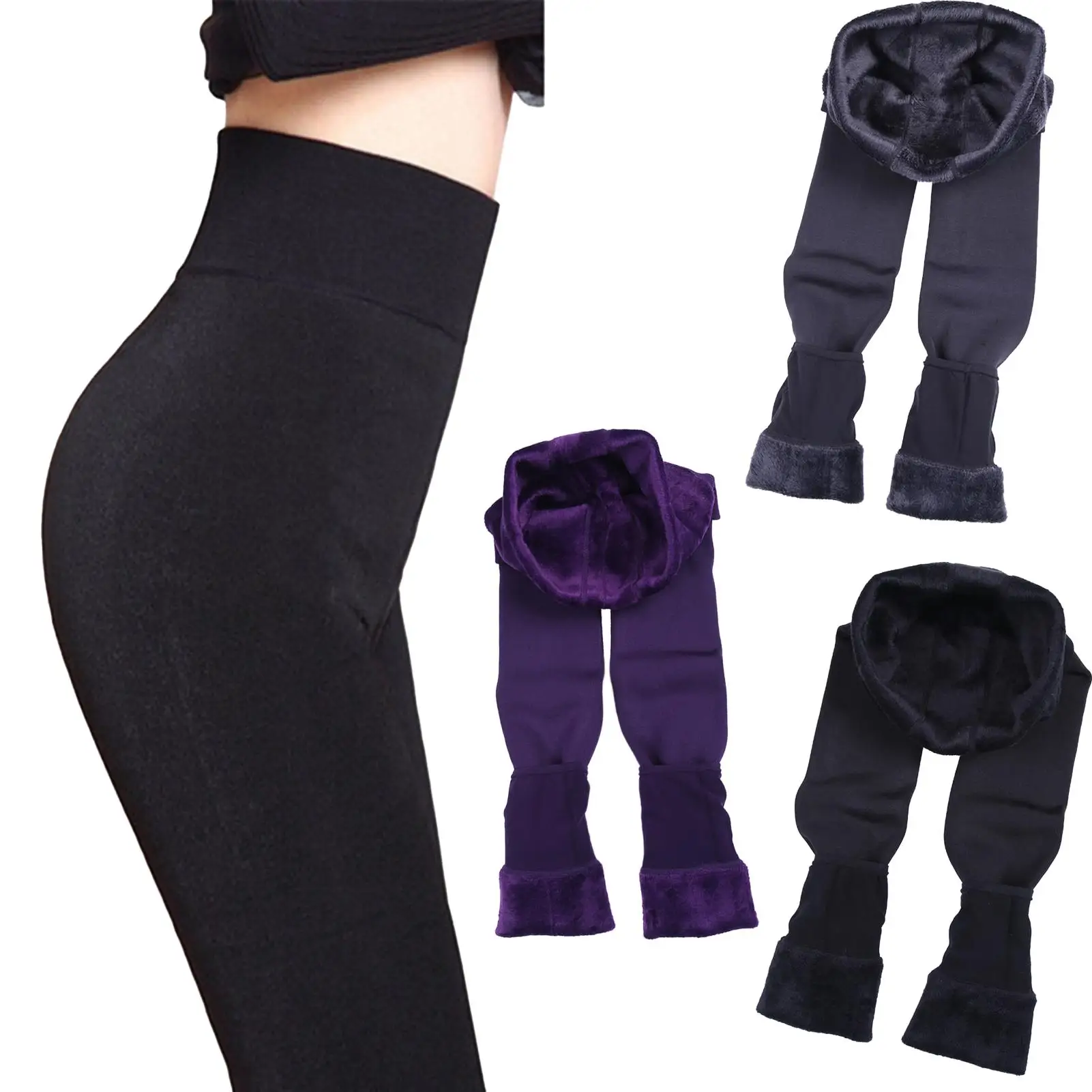 Теплые брюки 2020 зимние облегающие плотные бархатные колготки термобрюки