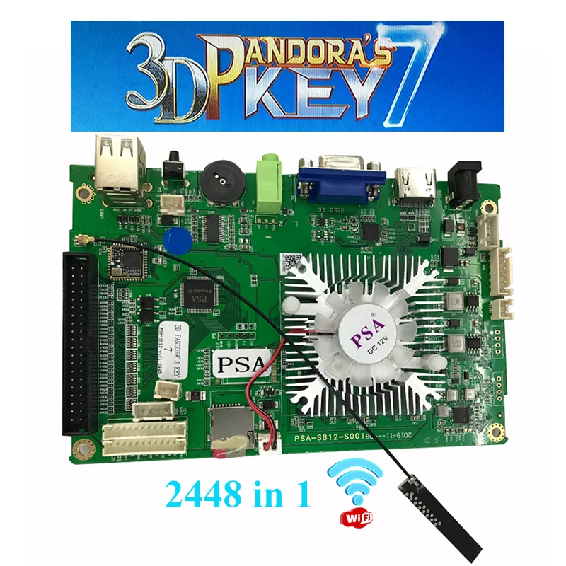 3D Pandora Key 2448 в 1 семейная версия материнская плата Аркада видео Jamma игровая консоль