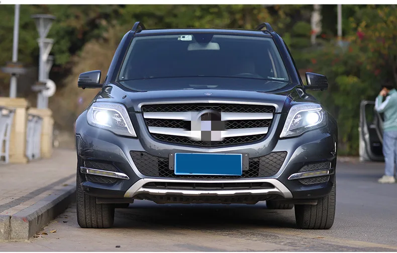 

Osmrk HID LED headlight assembly angel eye daytime running light with turn signal for Mercedes-Benz GLK200 260 300 2013-2015