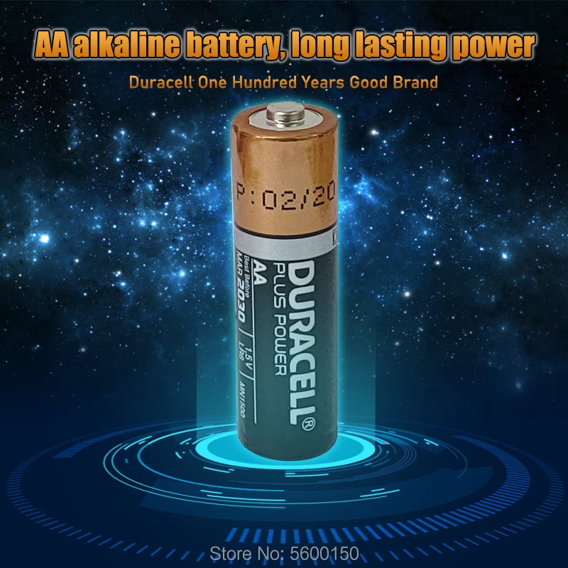 12 шт. оригинальный DURACELL 1 5 V AA Щелочная Батарея LR6 для Электронные термометры