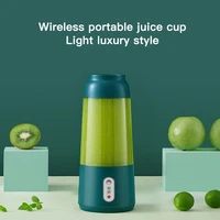 ezsozo 400ml 4 leaf blenders electric juicer smoothie blender cup portable mini usb charging food processor food maker milkshake
