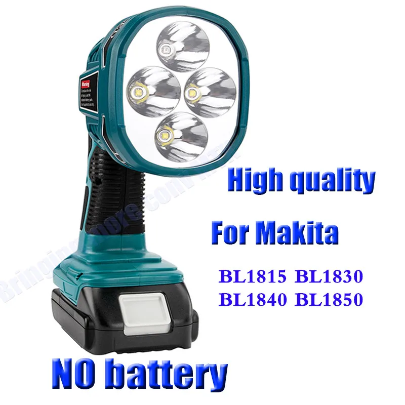 

Newest LED Lamp Flashlight 12W For Makita Li-ion battery 14.4V BL1415 BL1430 18V BL1830 BL1850 hight quality with USB port