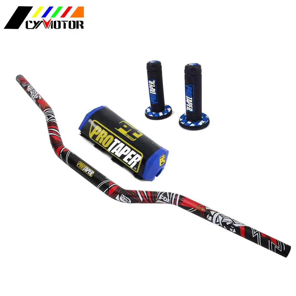 Мотоцикл 28 мм CNC 1-1/" Fat Bar руль Колодки Ручки для KTM HONDA KAWASAKI SUZUKI YAMAHA Protaper Pro Dirt Pit Bike