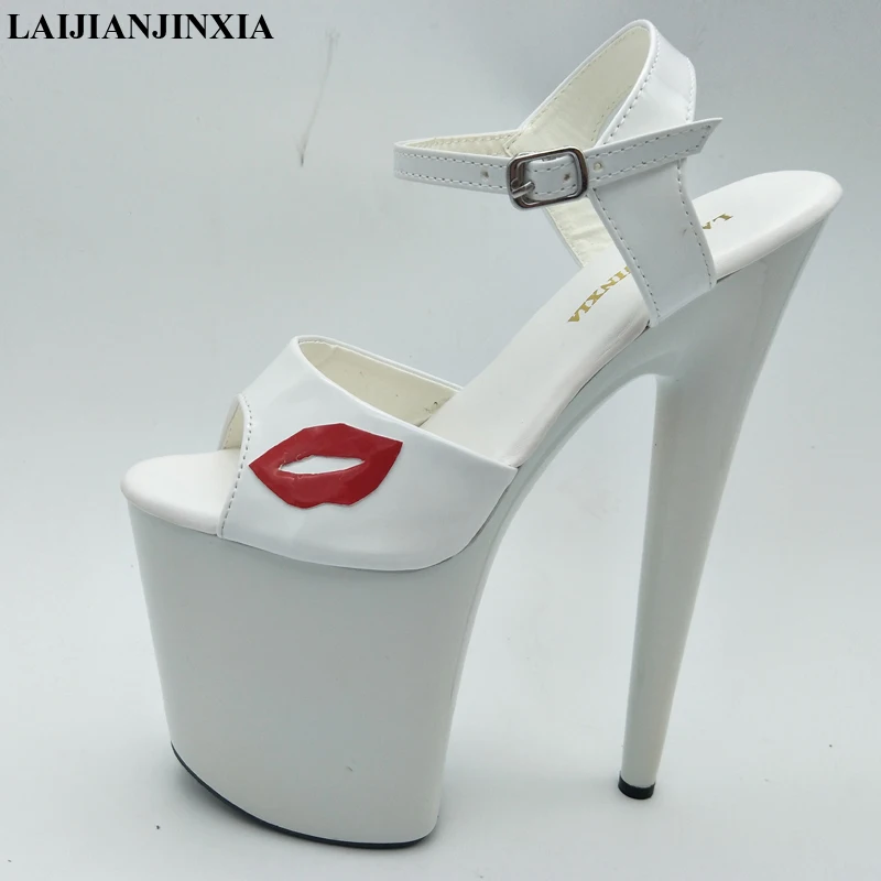 New 20cm Red lip shows the new Paris shoes, nightclub with sexy cool Dance Shoes