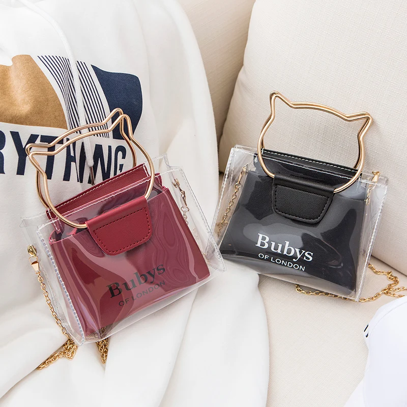 Женская сумка прозрачная новинка 2020 мессенджер Портативная для мам и детей