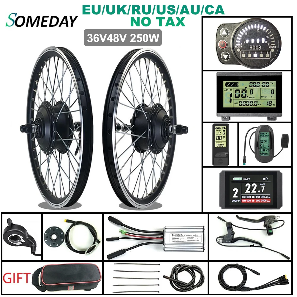 Когда нибудь цельная Водонепроницаемая вилка 36 В/48 в 250 Вт E bikeConversion Kit 16 29 &quot700C