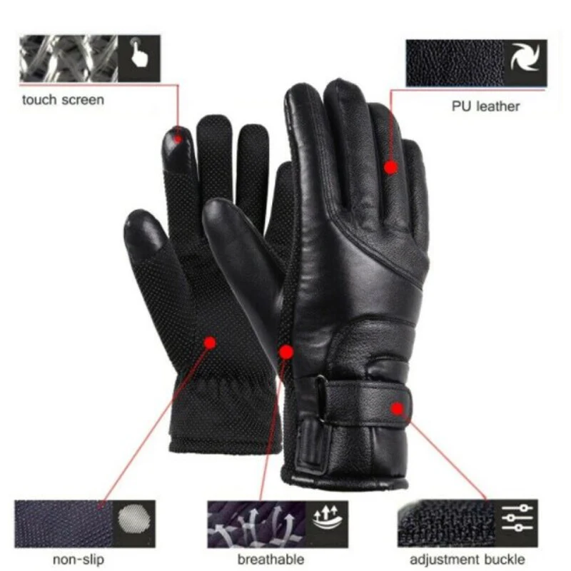 

Winter Gloves Heated Gloves Ski Waterproof Motorcycle Warm Heating Touch Screen Heated Glove 12v Online Winter Outdoor Equipment