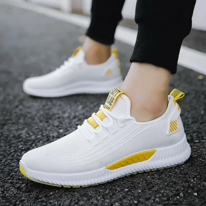 

Dropshipping Men Shoes Casual Flats Mesh Shoes Man Sneakers Designer Adult Male Tennis Breathable Shoes Sport Fashion Footwear
