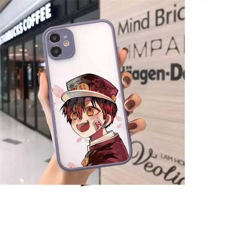 

Ground-bound boy Hanako-kun Phone Cases matte transparent For iphone 7 8 11 12 plus mini x xs xr pro max luxury brand cover