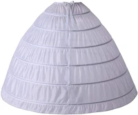 full a line 6 hoop petticoat for women underskirt slip crinoline for bridal dress 2022
