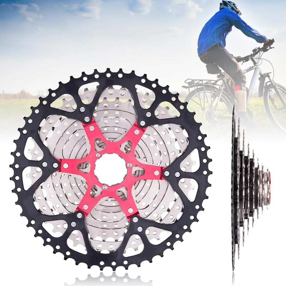 Bike Cassette Plated-Steel 8-Speed 11-42T Bicycle Flywheel for MTBs Road Bikes Accessories | Спорт и развлечения