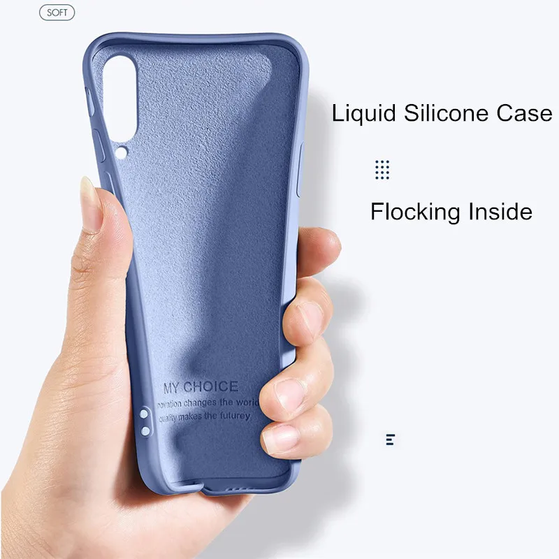Жидкий силиконовый чехол для samsung Galaxy a50 A30S Мягкий защитный из ТПУ задняя крышка
