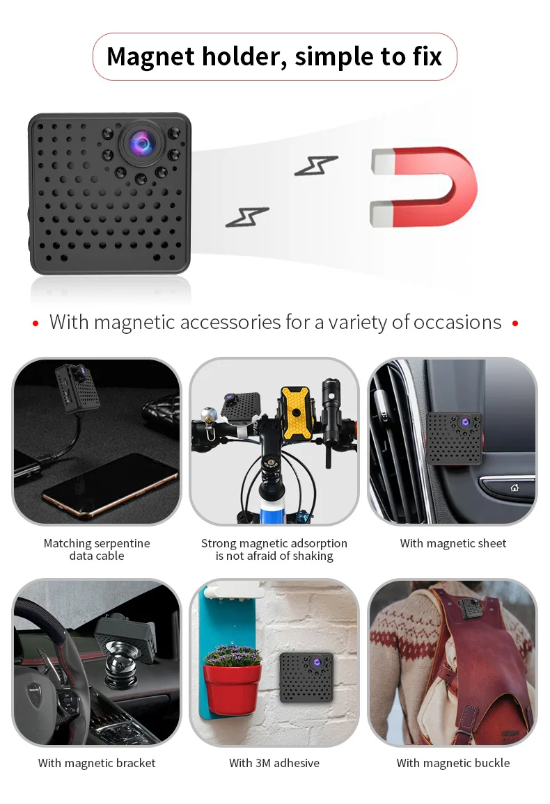 W18 1080P Wifi мини-камера, Домашняя безопасность P2P камера WiFi, камера ночного видения беспроводная камера наблюдения, удаленный монитор телефон приложение