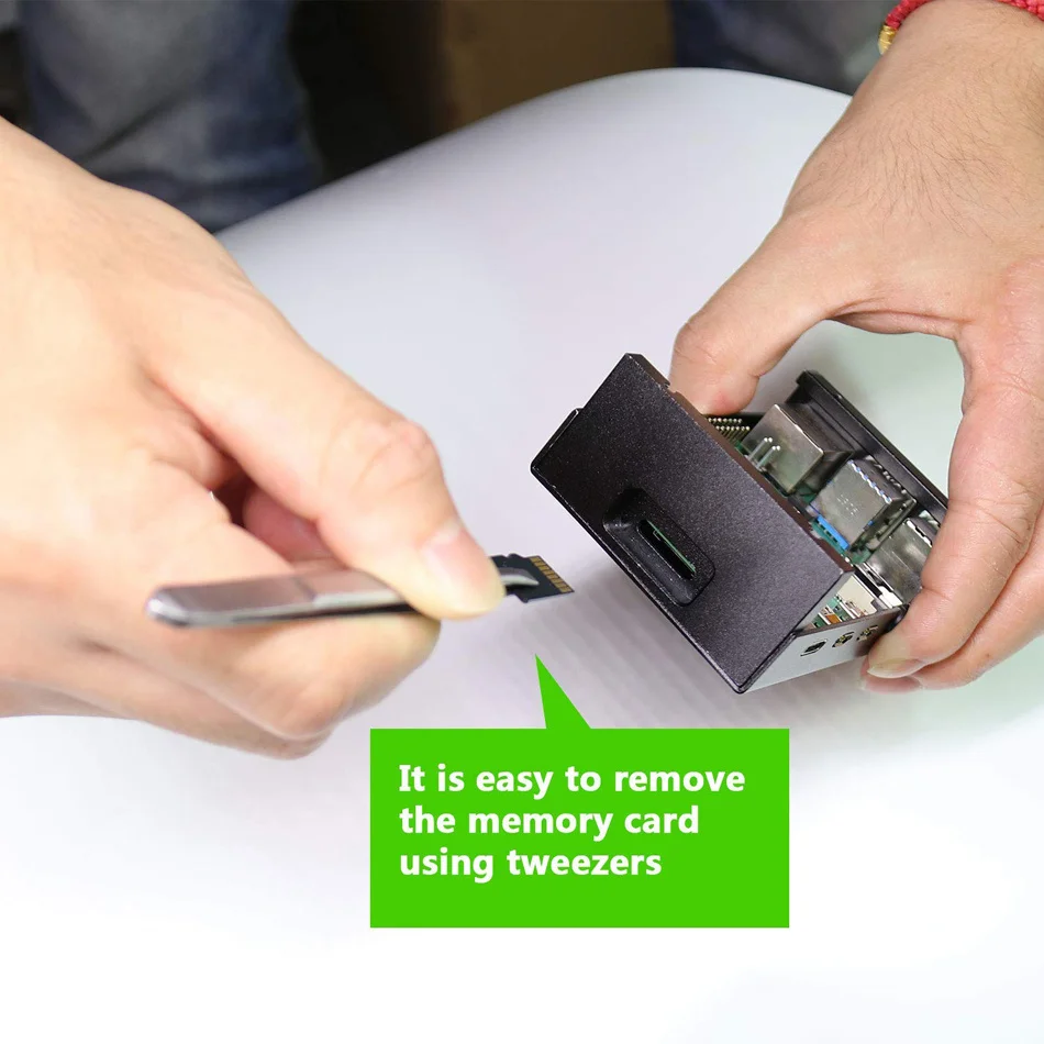 Алюминиевый Чехол для Raspberry Pi 4 чехол Pi4 с вентилятором и радиаторами 4B - купить по