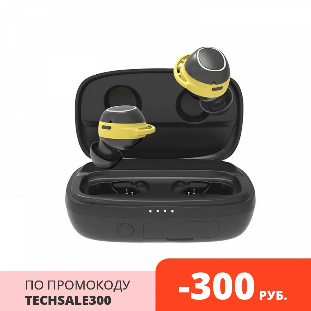 Наушники Hiper TWS CROSS V2 HTW HDX9 беспроводные 20 20000 Гц Bluetooth 5.0 2x35 мАч 2600 с микрофоном IPX7